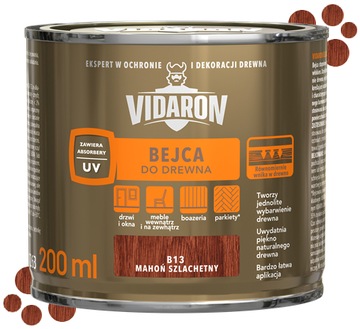 Vidaron bejca do drewna Mahoń Szlachetny B13 0,2L