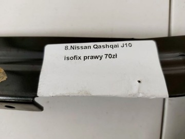 NISSAN QASHQAI I 1 J10 ISOFIX PRAVÝ