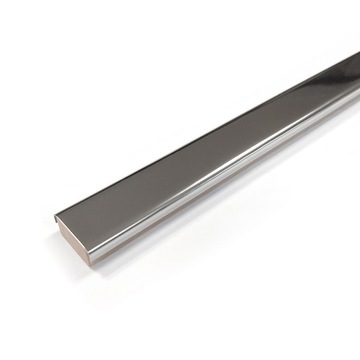 LISTWA ŚCIENNA INOX SREBRNA STEEL POŁYSK 2cm x 75cm blacha nierdzewna