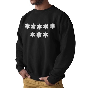 Bluza Męska 8 Osiem Gwiazd Gwiazdek Anty PIS JBC