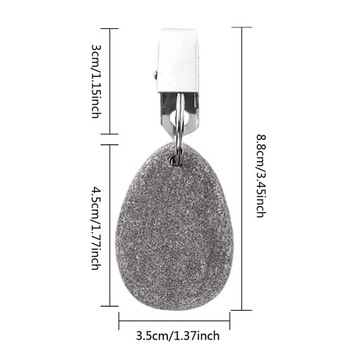 Тяжелые гири для скатерти с зажимом, подвеска с маленькими каменными гирями на 8 штук