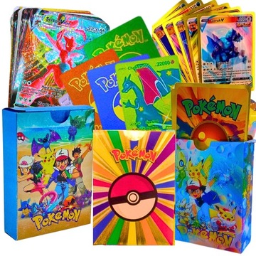 KARTY POKEMON 165 KOLEKCJONERSKIE KOLOROWE 3 TALIE (DIAMENTOWE/KOLOROWE/3D)
