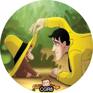 Украшение для дня рождения CAKE CAKE GEORGE сахарное 20 см
