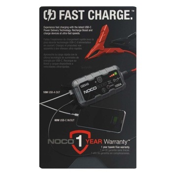 NOCO GBX45 BOOSTX JUMP STARTER + БЕСПЛАТНОЕ зарядное устройство