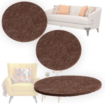 PODKŁADKI POD MEBLE KRZESŁA FILCOWE KOŁO 2 SZT