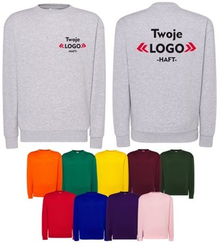 BLUZA DRESOWA Z WŁASNYM LOGO HAFT NADRUK x10