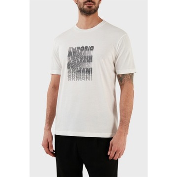 EMPORIO ARMANI męski t-shirt BIANCO CALDO ORYGINAŁ