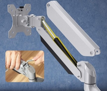 POJEDYŃCZY UCHWYT BIURKOWY MONITOR GAZOWY 17-30'