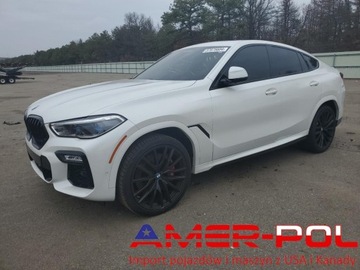 BMW X6 G06 2021 BMW X6 M50I, OD UBEZPIECZALNI 4.4 Benzyna 523KM