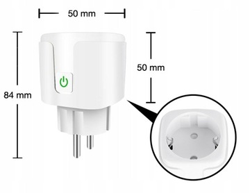 Умная электрическая розетка WIFI TUYA SMART