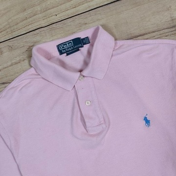 POLO RALPH LAUREN Koszulka Polo Różowa Slim Fit r. M