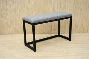 СКАМЬЯ МЕТАЛЛИЧЕСКАЯ С МЯГКОЙ ОБИВКОЙ 70 см