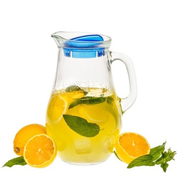 Стеклянный кувшин для воды, сока, компота, крышка 1,85