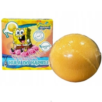 SpongeBob Kanciastoporty Kula do kąpieli dla dzieci VEGAN mango 165g