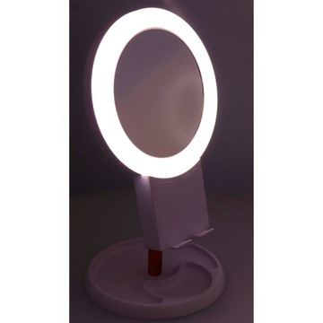 ЗЕРКАЛО ДЛЯ КОСМЕТИЧЕСКОГО МАКИЯЖА ЗЕРКАЛО С ПОДСВЕТКОЙ И ПОДСТАВКОЙ V2