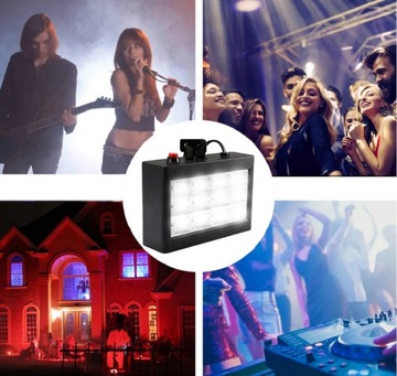 СТРОБОСКОП БЕЛЫЙ ДИСКОТЕЧНЫЙ СВЕТ ЦВЕТНОЙ ТЕЛЕФОН 12 СВЕТОДИОДНЫХ ЗВУКОВЫХ ДАТЧИКОВ