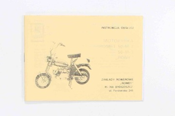 KATALOG INSTRUKCJA OBSŁUGI ROMET MOTORYNKA PONY 50-M-2 50-M-3