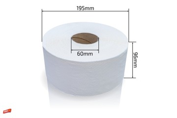 ТУАЛЕТНАЯ БУМАГА JUMBO БЕЗ КЛЕЯ, БЕЗ УСИЛИЙ, 100 МБ