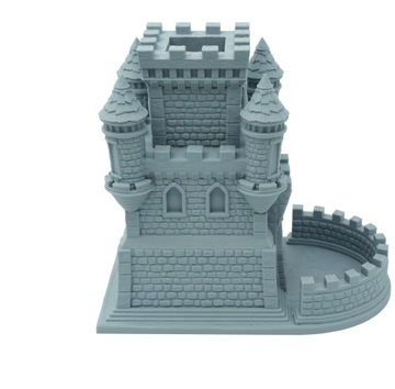 Башня для игры в кости бастиона защитника Светло-серый