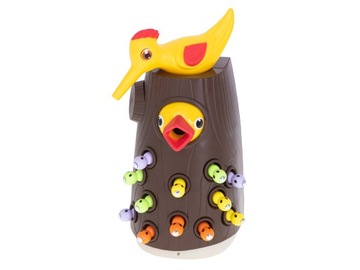 МАГНИТНАЯ ИГРА МОНТЕССОРИ НАКОРМИ ПТИЦУ ПОЙМАЙ ЧЕРВЯКА ГОЛОДНОГО ДЕРЕВА