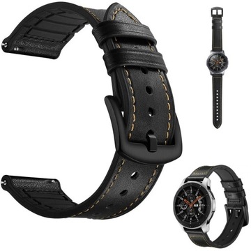 SKÓRZANY PASEK DO ZEGARKA SMARTWATCH GARMIN VENU 2 3 VIVOACTIVE 4 45MM 22MM