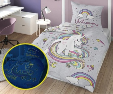 Unicorn Постельное белье Unicorn FLUO 140X200 светящееся