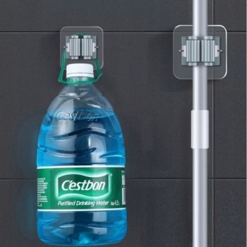 САМОКЛЕЯЩИЙСЯ ДЕРЖАТЕЛЬ ЩЕТКИ ДЛЯ ШВАБРЫ БЕЗ СВЕРЛЕНИЯ НАСТЕННЫЙ КРОНШТЕЙН