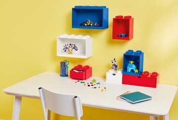 LEGO НАСТЕННАЯ ПОЛКА В КИРПИЧНОМ СТИЛЕ КОРОБКА
