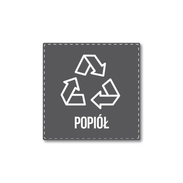 Наклейка сегрегация вторичной переработки ASH 20см