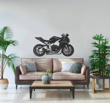 Деревянная картина 3D Honda CBR мотоцикл украшения подарок светодиодный ночник XL