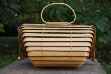 Бамбуковая складная сумка CONCERTINA из Японии.