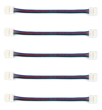 KOMPLET ZŁĄCZKA CN-09 TAŚMA LED 10MM RGB - 5szt