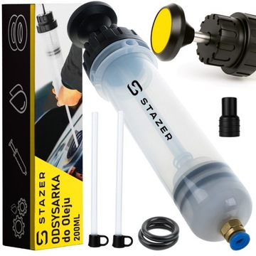 ODSYSARKA WYSYSARKA STRZYKAWKA POMPKA DO OLEJU PŁYNÓW PŁYNU CIECZY 200ML