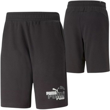 Spodenki męskie sportowe PUMA LOGO POWER SHORTS krótkie dresowe bawełna XXL