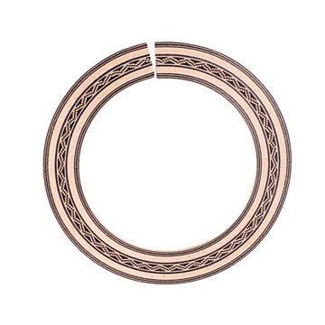 90mm sound hole with guitar rosette