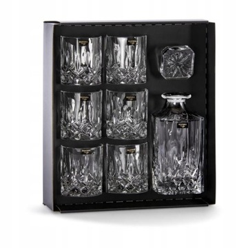 ZESTAW WHISKY KARAFKA SZKLANK BOHEMIA CLASSICO 1+6