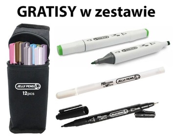 НАБОР маркеров METALLIC MARKERS 10 шт. для школьного офиса + 3 БЕСПЛАТНО