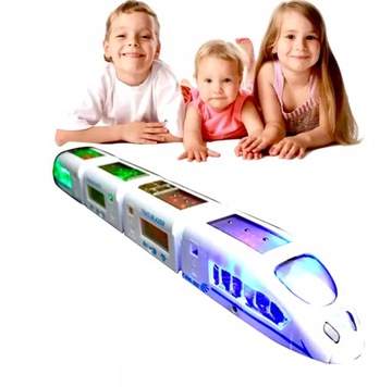 Пендолино светодиодная игрушка поезда с вагонами для детей