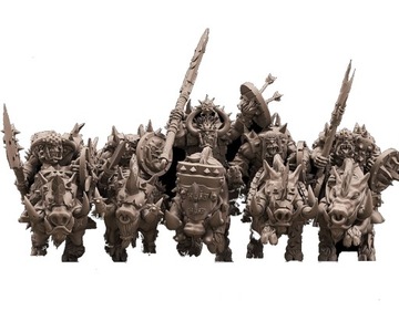 Orc Boar Riders - Druk 3D - Avatars of War