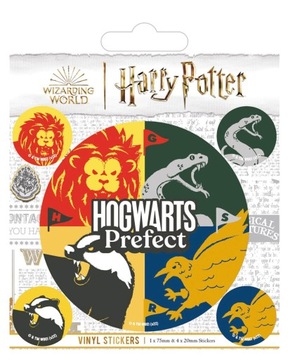 Naklejki zestaw 5szt Harry Potter Hogwart Herby