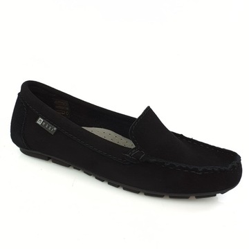 Nessi 17130 черные замшевые лоферы 38