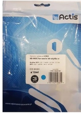 Tusz Actis KB-985C (Zamiennik Brother LC985C)