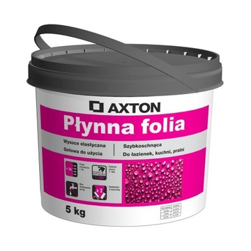 Folia izolacyjna elastyczna w płynie izolacja przeciwwilgociowa AXTON 5 kg