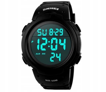 Мужские светодиодные часы SKMEI Секундомер Дата Электронный