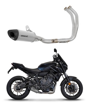 MT 07 2021 - 2023 Full system Kolektor wydech tłumik tytanowy HP8 DOMINATOR
