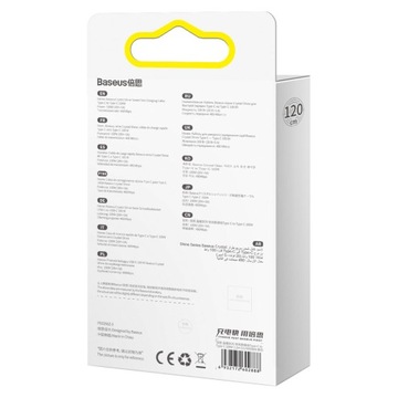 КАБЕЛЬ BASEUS CRYSTAL USB-C QC PD 100 Вт 1,2 м
