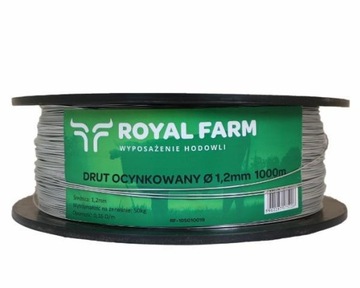 Drut szpula do pastucha 1000m ocynkowany fi 1.2 mm