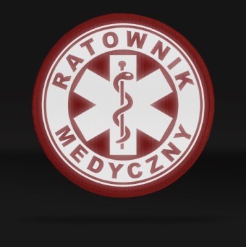 Светоотражающая застежка-липучка - КРАСНАЯ MEDICAL MEDICAL 10см