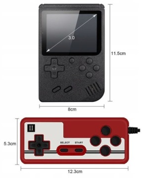 МИНИ-ПОРТАТИВНАЯ ИГРОВАЯ КОНСОЛЬ РЕТРО ТЕЛЕВИЗОР 400 ИГРОВОЙ ПАНЕЛЬ
