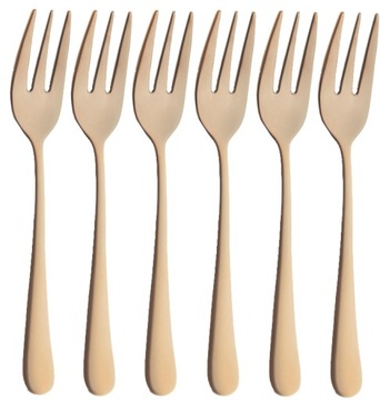 НАБОР ВИЛОК ДЛЯ ТОРТА ИЗ 6 ПРЕДМЕТОВ AMEFA GOLD